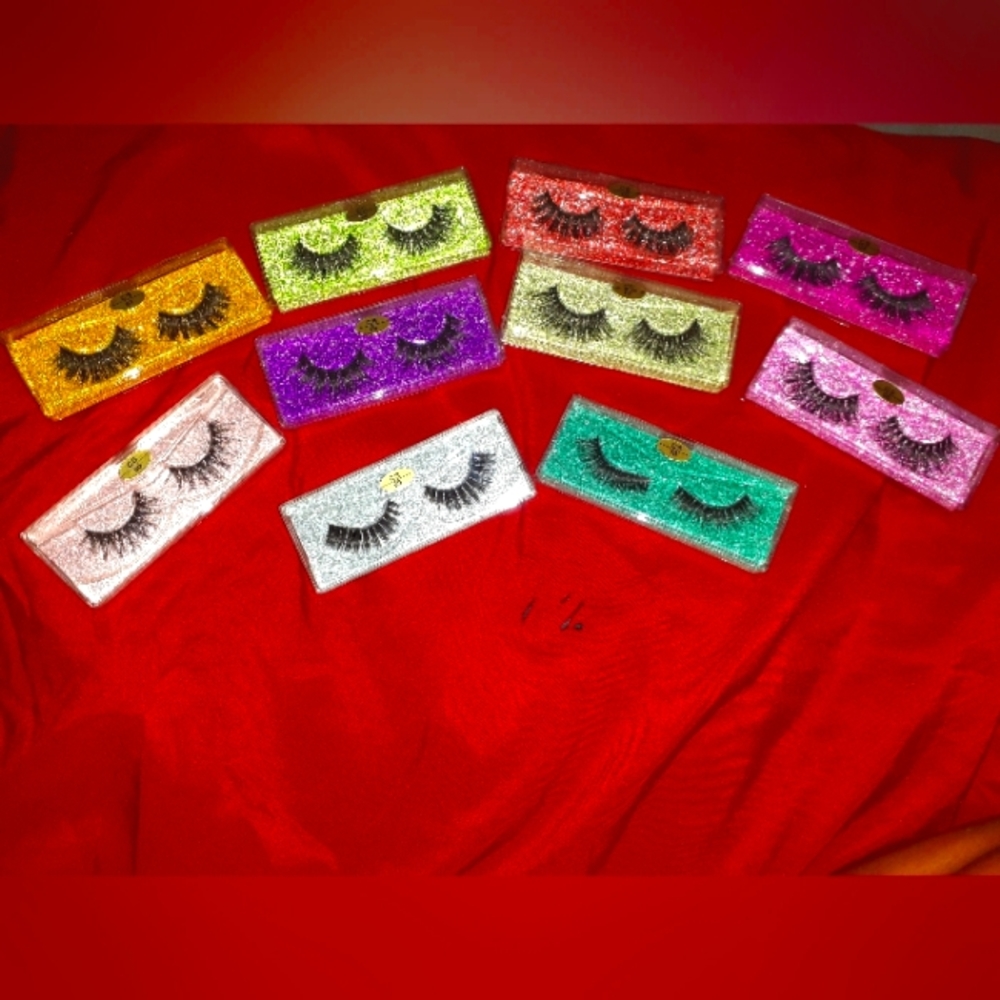 Eyelashes and women clothes all sizes and styles as well as brands